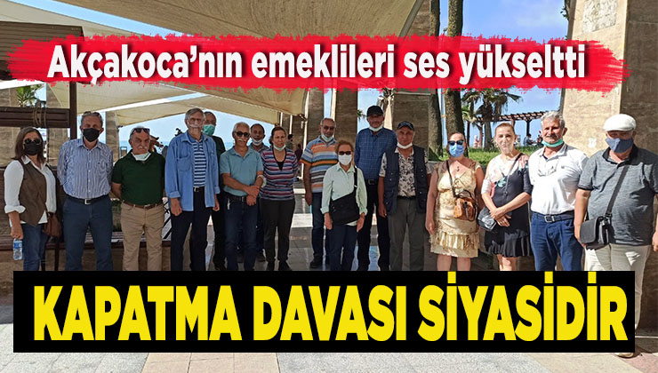 Emekli Sen üyelerinden Akçakoca’da protesto etkinliği