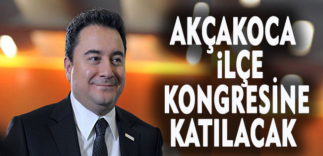 DEVA Partisi Lideri Ali Babacan Akçakoca’ya Geliyor