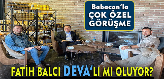 DEVA Partisi Genel Başkanı Ali Babacan’dan Fatih Balcı’ya özel ziyaret