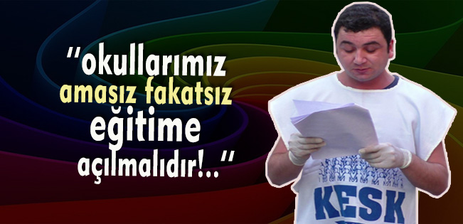 KESK: MEB YÜZ YÜZE EĞİTİM İÇİN TÜM TEDBİRLERİ ALMAK ZORUNDADIR!