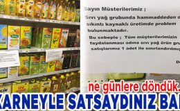 Akçakoca’daki Süpermarkette İkinci Yağı Almak Yasak!..