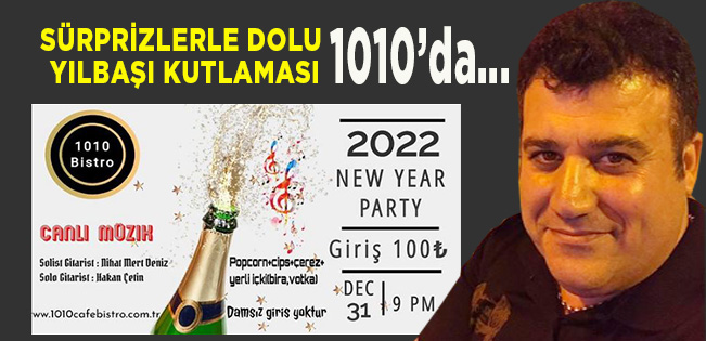 İKRAMLAR, ÇEKİLİŞLER, SÜRPRİZLER… 1010 KAFE BİSTRO’NUN YIL SONU PARTİSİ KAÇMAZ