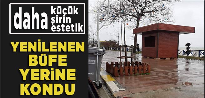 Çuhallı’ya Ahşap Büfe!..