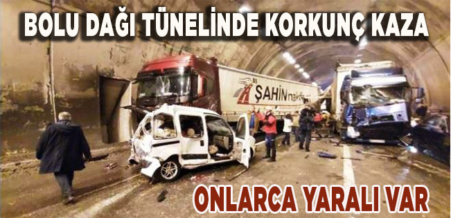 Bolu Dağı Tüneli’nde zincirleme kaza!.. İstanbul yönü trafiğe kapatıldı