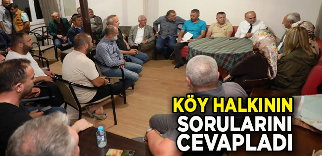 Ak Parti’nin Döngelli ve Çiçekpınar köylerine yaptığı ziyarette Başkan Özlü de yer aldı