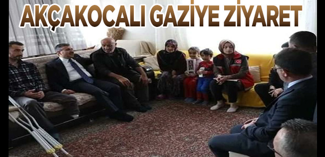 Vali Atay ve Kaymakam Can, Hakkari gazisi Akçakocalı eri evinde ziyaret etti…