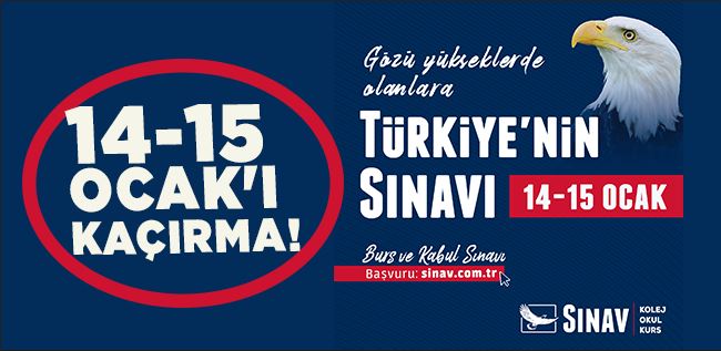 SINAV KURSUN BURSLULUK VE KABUL SINAVI BAŞVURULARI BAŞLADI!