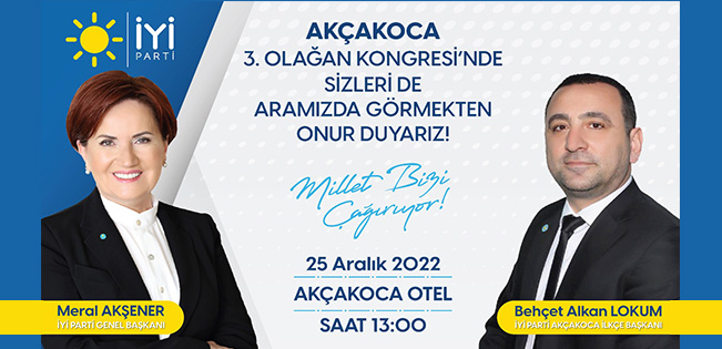 SÜRPRİZLERLE DOLU İLÇE KONGRESİNE TÜM HALKIMIZ DAVETLİDİR!