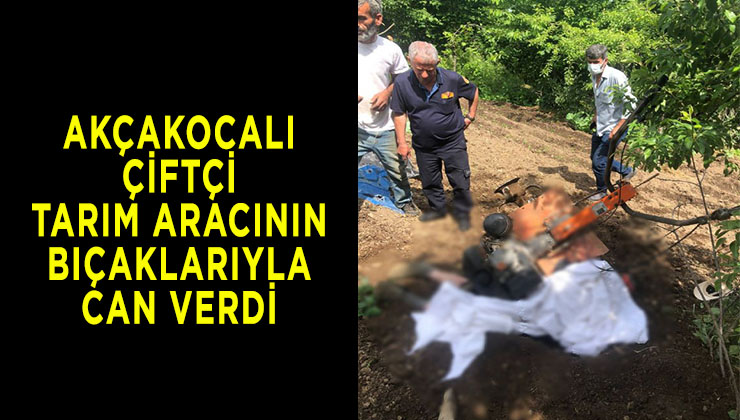 Tarım aracının altında kalan Akçakocalı öldü