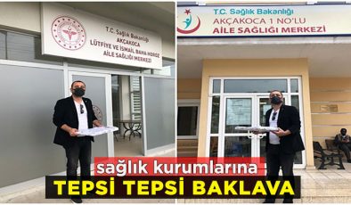 İYİ Parti ilçe başkanı Lokum’dan sağlık çalışanlarımıza motivasyon tatlısı!..