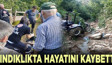 Akçakoca’da traktör takla attı: 1 ölü