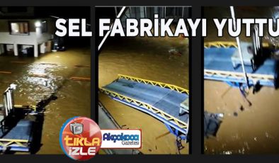 Akçakoca’da Fındık Fabrikası Sel Suları Altında Kaldı