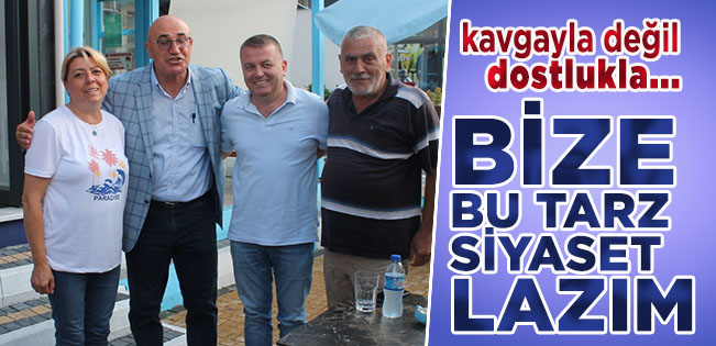 CHP milletvekili Tanal ile Ak Parti İlçe Başkanı Sarıoğlu’ndan siyasi nezaket dersi