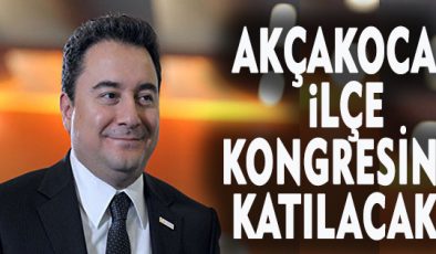 DEVA Partisi Lideri Ali Babacan Akçakoca’ya Geliyor