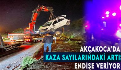 Akçakoca’da kaza: Sürücünün durumu ağır