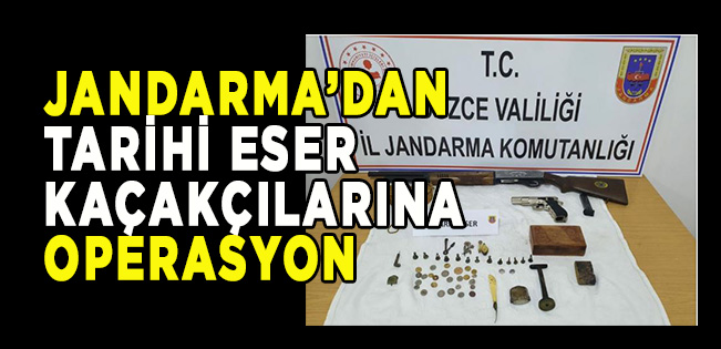 AKÇAKOCA’DA ÇOK SAYIDA TARİHİ ESER ELE GEÇİRİLDİ