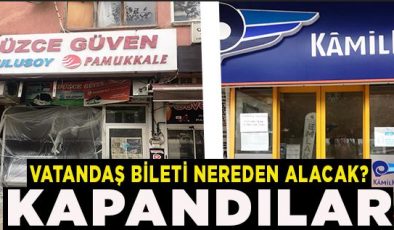 Akçakoca İlçe Merkezinde Bilet Satış Ofisleri Kapandı