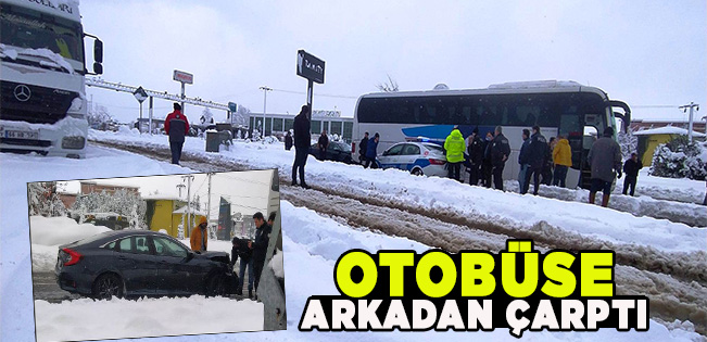 YOĞUN KAR YAĞIŞI AKÇAKOCA’DA KAZALARA NEDEN OLDU