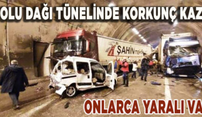 Bolu Dağı Tüneli’nde zincirleme kaza!.. İstanbul yönü trafiğe kapatıldı
