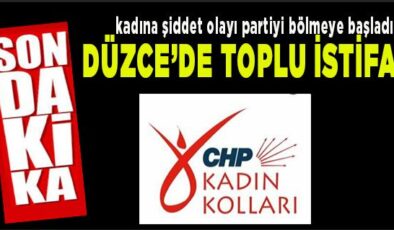 CHP Düzce Kadın Kolları Yönetimi Topluca İstifa Etti