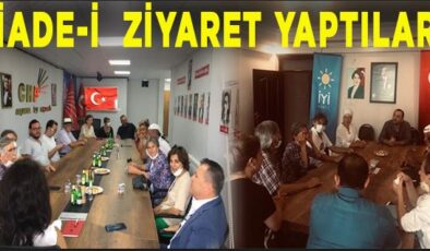 ADD Akçakoca şubesinden CHP ve İYİ Parti’ye ziyaret…