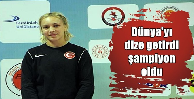 Düzce Üniversitesi öğrencisi Emine Çakmak dünya şampiyonu oldu