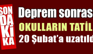 Son Dakika: Tüm Türkiye’de eğitim öğretime verilen ara 20 Şubat’a kadar uzatıldı