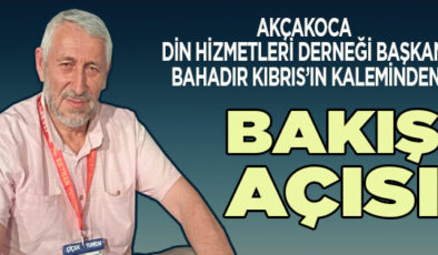  BAKIŞ AÇIMIZ HAK TERAZİSİ OLMALIDIR