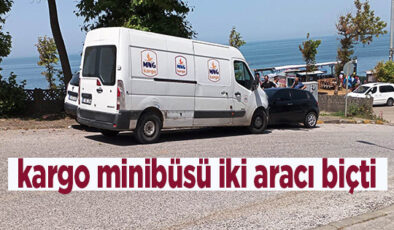 KARGO MİNİBÜSÜ İKİ ARACI BİÇTİ