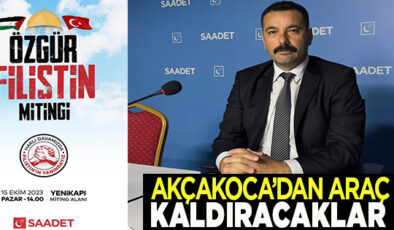 SAADET PARTİSİ’NDEN ”FİLİSTİN’E ÖZGÜRLÜK” MİTİNGİ…