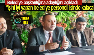 İYİ PARTİ İLÇE BAŞKANI LOKUM GÖREVİNDEN İSTİFA EDİP BELEDİYE BAŞKANLIĞINA ADAYLIĞINI AÇIKLADI