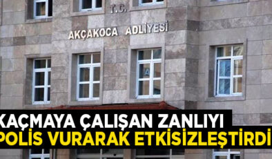 AKÇAKOCA ADLİYESİ ÖNÜNDE SİLAH SESLERİ