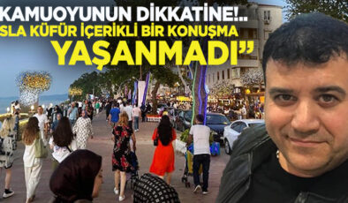 ÇINAR ESNAFINDAN AÇIKLAMA!..