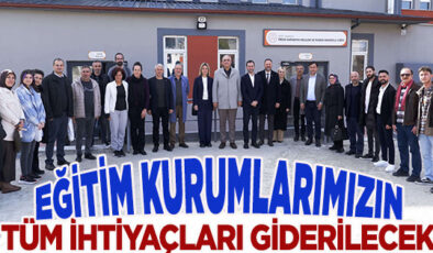 AK PARTİ ADAYI OSMAN CUMUR EĞİTİM KURUMLARINI ZİYARET EDEREK PROJELERİNİ ANLATTI