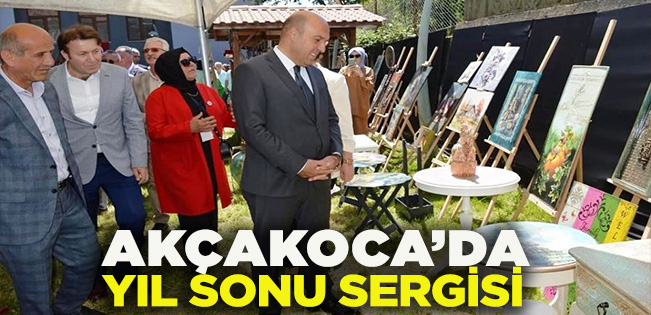 AKÇAKOCA’DA YIL SONU SERGİSİ