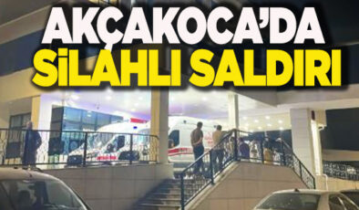 AKÇAKOCA’DA SİLAHLI SALDIRI… YARALININ HAYATİ TEHLİKESİ SÜRÜYOR