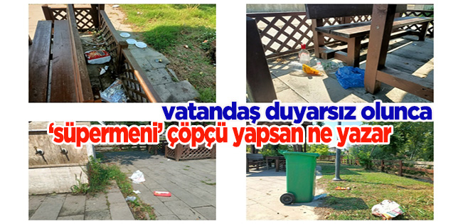 AKÇAKOCA’DA VATANDAŞIN ÇEVREYE DUYARSIZLIĞI PES DEDİRTTİ