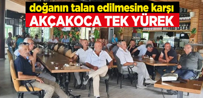 Akçakoca tek ses, tek yürek! “Arama tarama istemiyoruz”