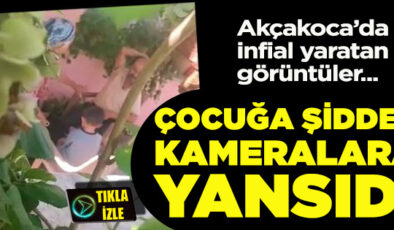 AKÇAKOCA’DA AİLE İÇİ ÇOCUĞA ŞİDDET GÖRÜNTÜLERİ İNFİAL YARATTI