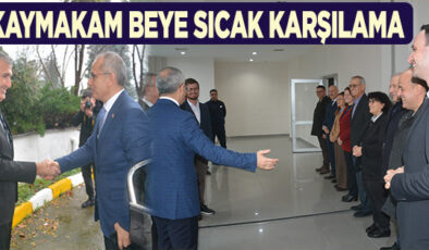 KAYMAKAM PİŞKİN İLK ZİYARETİNİ BELEDİYEYE YAPTI