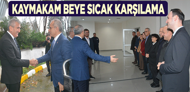 KAYMAKAM PİŞKİN İLK ZİYARETİNİ BELEDİYEYE YAPTI