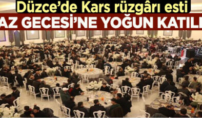 DÜZCE’DE KARS RÜZGARI ESTİ…