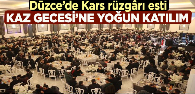 DÜZCE’DE KARS RÜZGARI ESTİ…