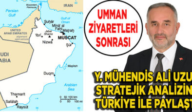 ALİ UZUN, UMMAN TARIMININ ÜLKEMİZ AÇISINDAN SONUÇLARINI RAPOR ETTİ