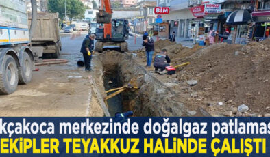 BELEDİYE VE DERGAZ EKİPLERİ BÖLGEDE ZAMANLA YARIŞAN BİR ÇALIŞMA YÜRÜTÜYOR