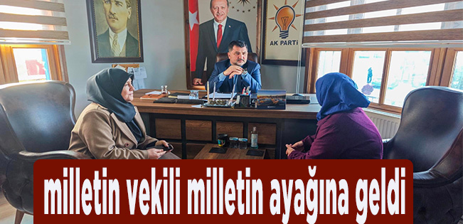 AK PARTİLİ MİLLETVEKİLİ ERCAN ÖZTÜRK ‘HALK GÜNÜNDE’ HEMŞEHRİLERİNİ DİNLEDİ