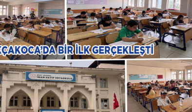 AKÇAKOCA İMAM HATİP ORTAOKULU’NDA YABANCI DİL AĞIRLIKLI SINIF İÇİN ÖĞRENCİ KABUL SINAVI GERÇEKLEŞTİRİLDİ