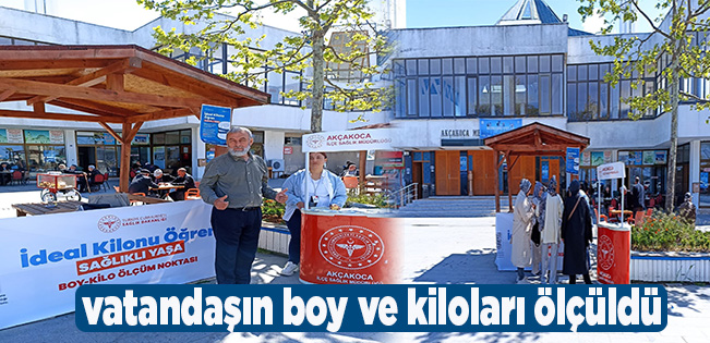 AKÇAKOCA’DA “İDEAL KİLONU ÖĞREN; SAĞLIKLI YAŞA” ETKİNLİĞİNE YOĞUN İLGİ