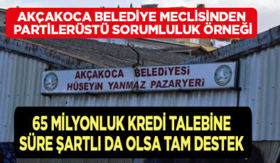 YENİ PAZAR YERİ İÇİN GEREKEN KREDİ ALIMINA MECLİS’TEN ‘VADE ŞARTLI’ DESTEK