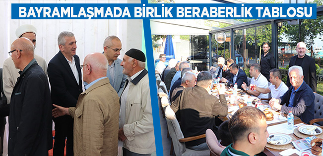 AKÇAKOCA’DA BAYRAM SABAHI BİRLİK VE BERABERLİK TABLOSU
